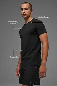 ALO Vapor Crewneck Short Sleeve