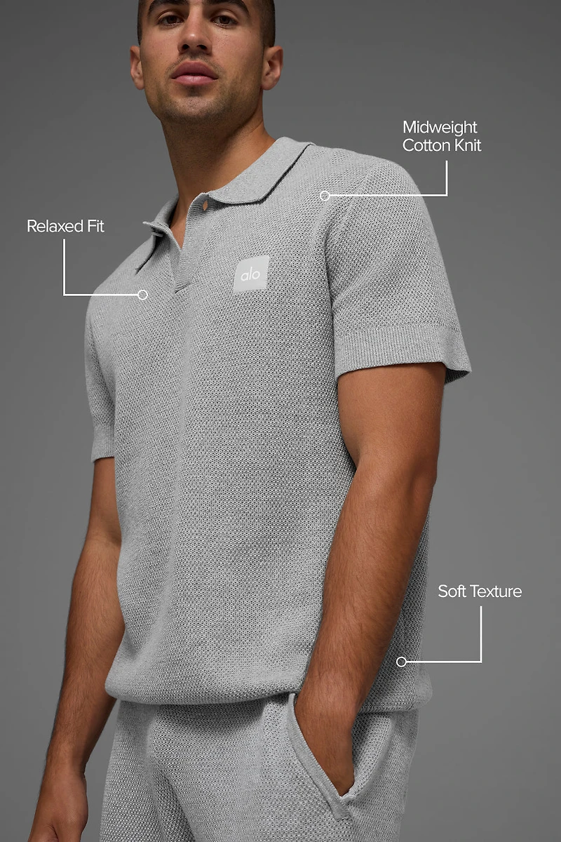 Sports Club Sweater Knit Polo
