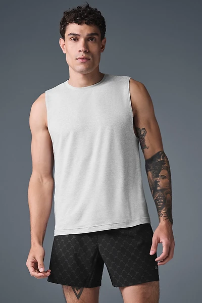 Conquer Muscle Tank - Athletic Heather Grey
