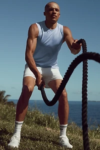 ALO Vapor Muscle Tank - Seashell Blue