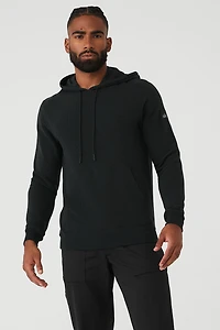 Micro Waffle Fast Break Hoodie - Black