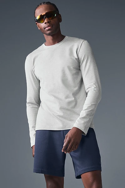 Conquer Reform Crewneck Long Sleeve - Athletic Heather Grey