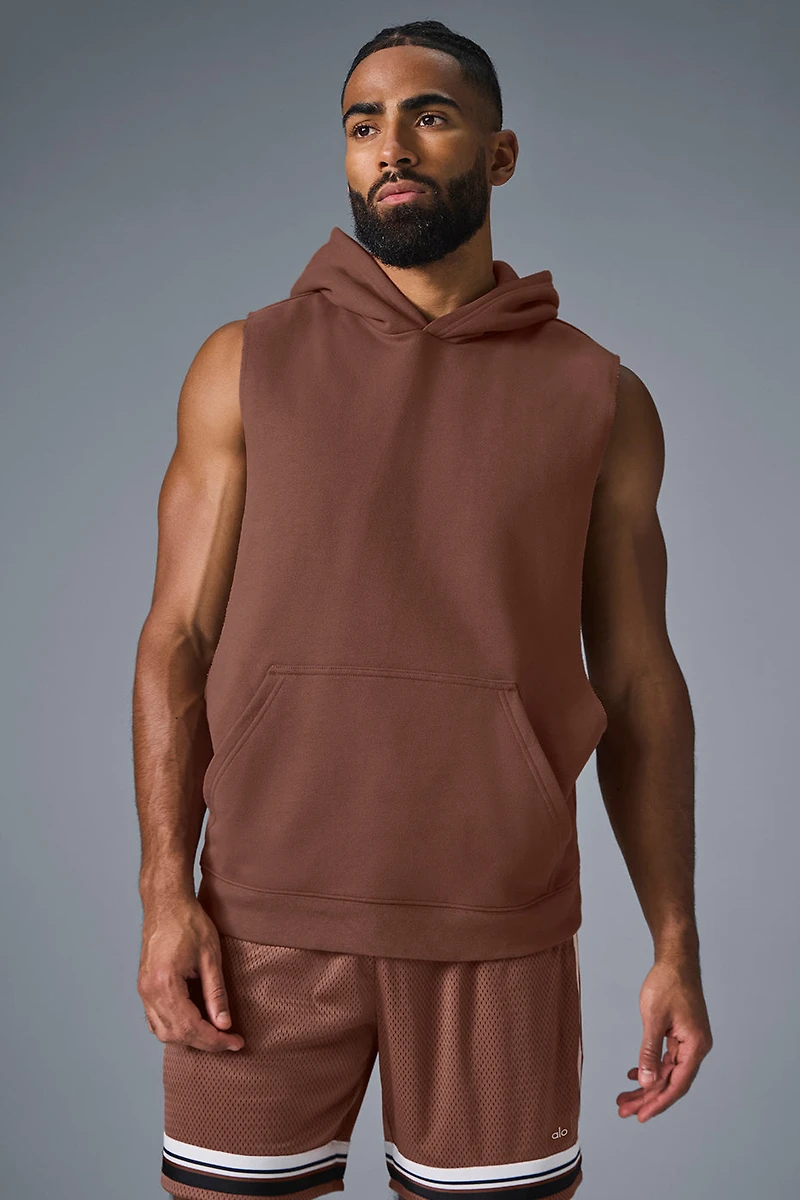 Renown Sleeveless Hoodie - Chestnut