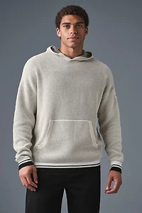Sports Club Sweater Knit Hoodie - Bone