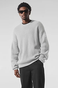 Domain Rib Knit Crew Sweater