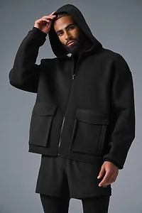 Technical Form Cargo Jacket - Black