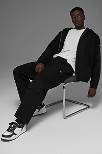 Cotton Canvas Full Zip Hoodie