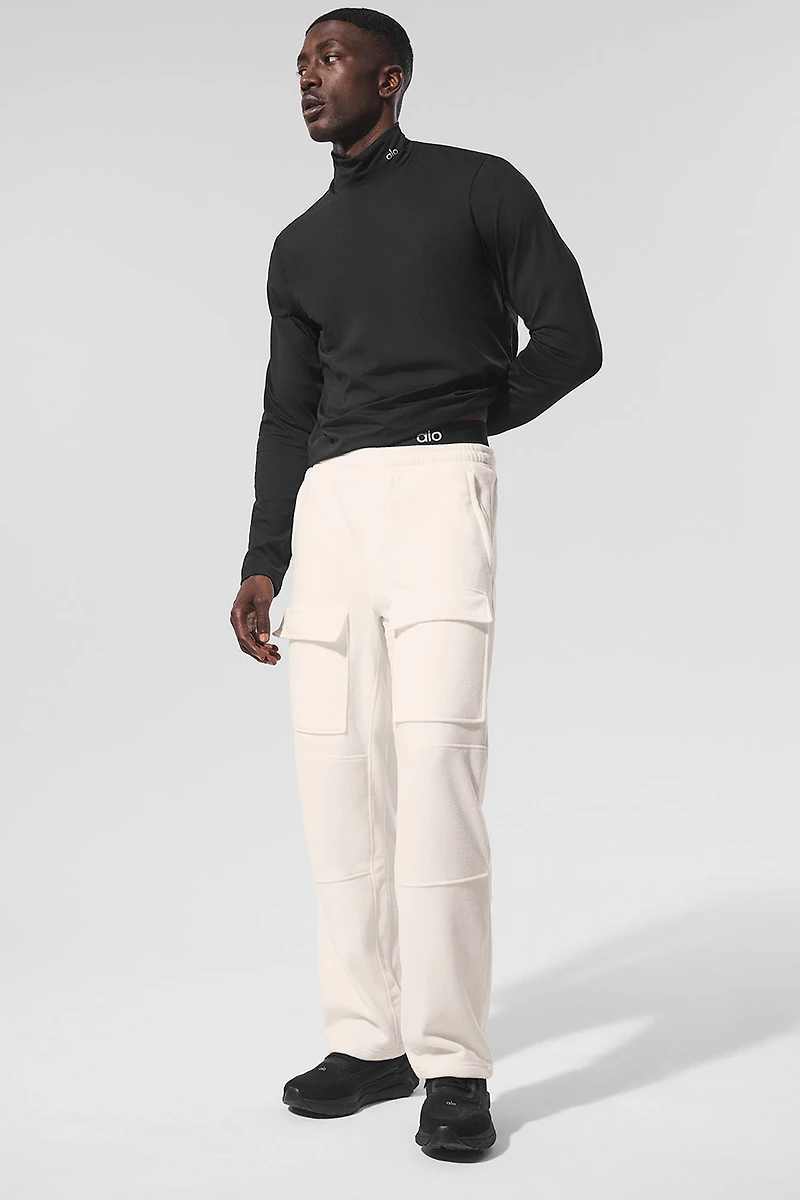 Alo Yoga Polar Fleece Ridge Cargo Pants - Ivory | The Summit