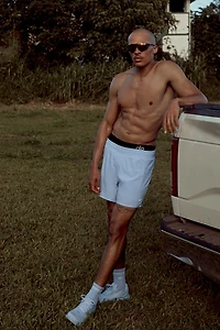 5" Adapt Running Short - Seashell Blue