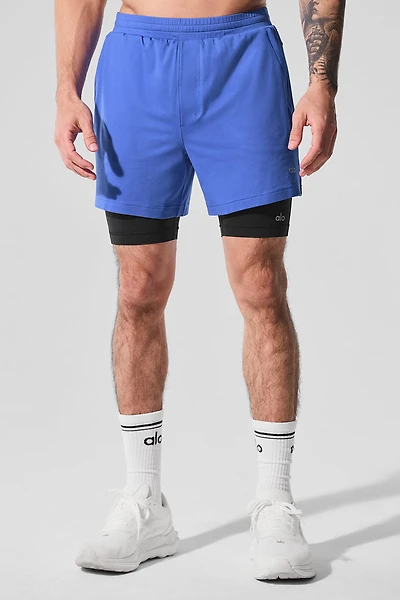 Conquer React 2-In-1 Performance Short - Marathon Blue/Black