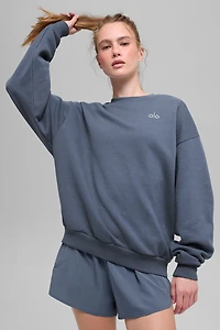 Accolade Crew Neck Pullover - Bluestone