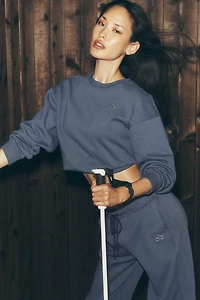 Accolade Crew Neck Pullover - Bluestone