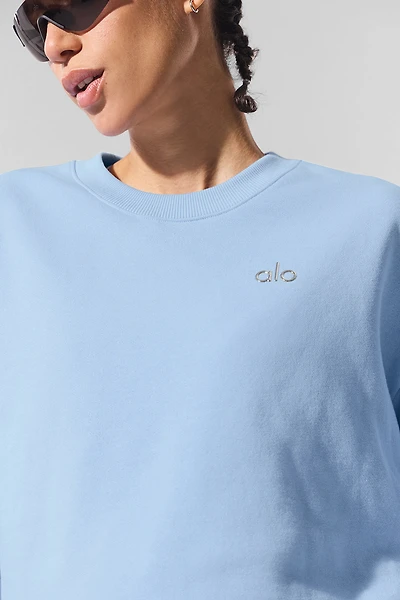Accolade Crew Neck Pullover - Seashell Blue