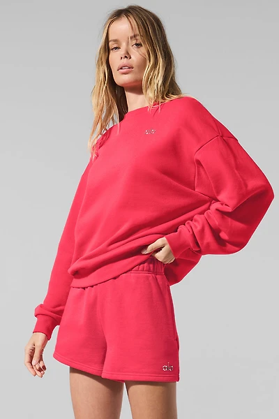 Accolade Crew Neck Pullover - Candy Red