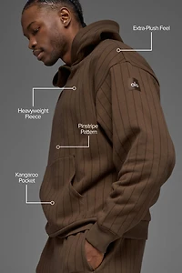 Pinstripe Hoodie - Espresso