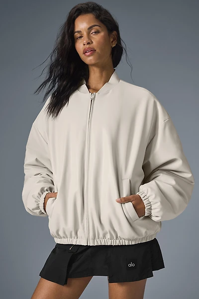 Faux Leather Premier Bomber