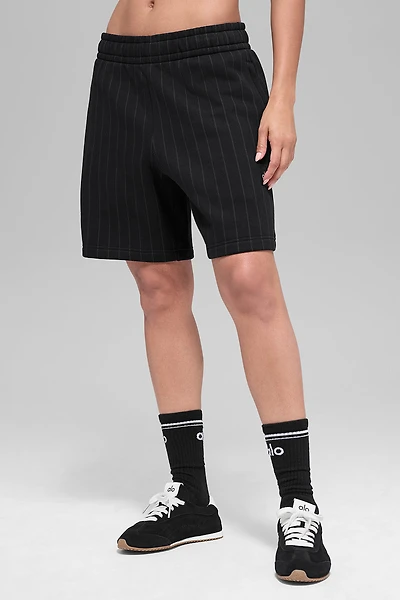 7" Pinstripe Short - Black