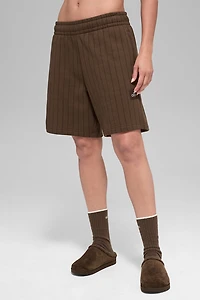 7" Pinstripe Short - Espresso