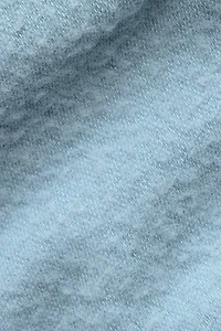 Seamless Winter Warm Plush Cropped Short Sleeve - Celestial Blue
