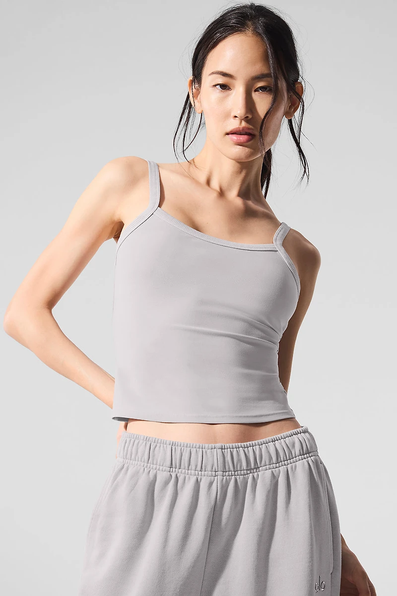 Washed Alosoft Sweet Talker Tank - Grey Sky Wash