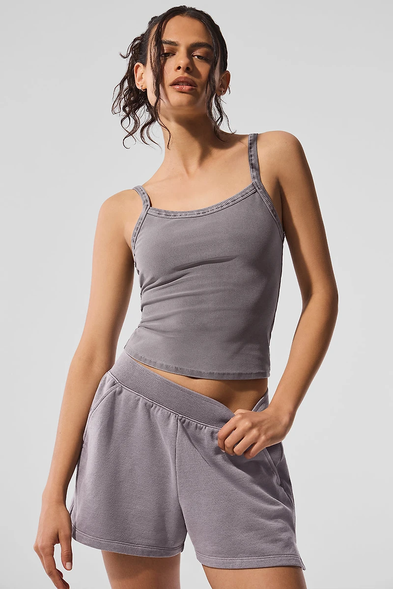 Washed Alosoft Sweet Talker Tank - Cool Grey Wash