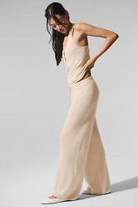 Supernatural Sweater Henley Tank - Macadamia