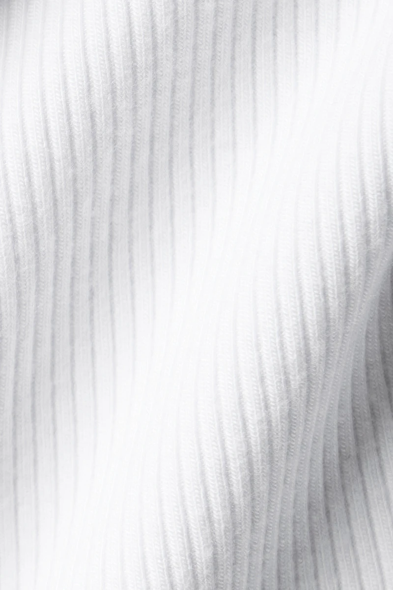 Ribbed Prosper Tank - White