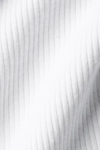 Ribbed Prosper Tank - White