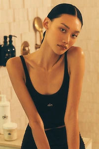 Ribbed Prosper Tank - Black