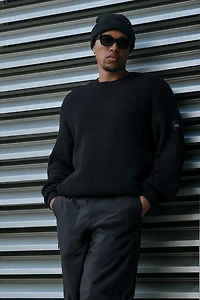 Domain Rib Knit Crew Sweater