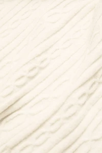 Cable Knit Winter Bliss Hoodie - Ivory