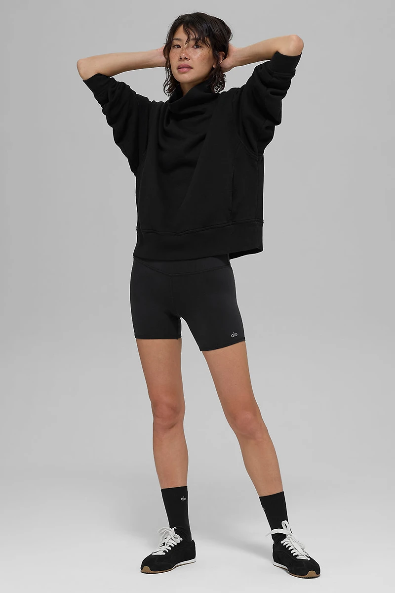 Hazy Mock Neck Pullover