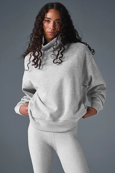 Hazy Mock Neck Pullover
