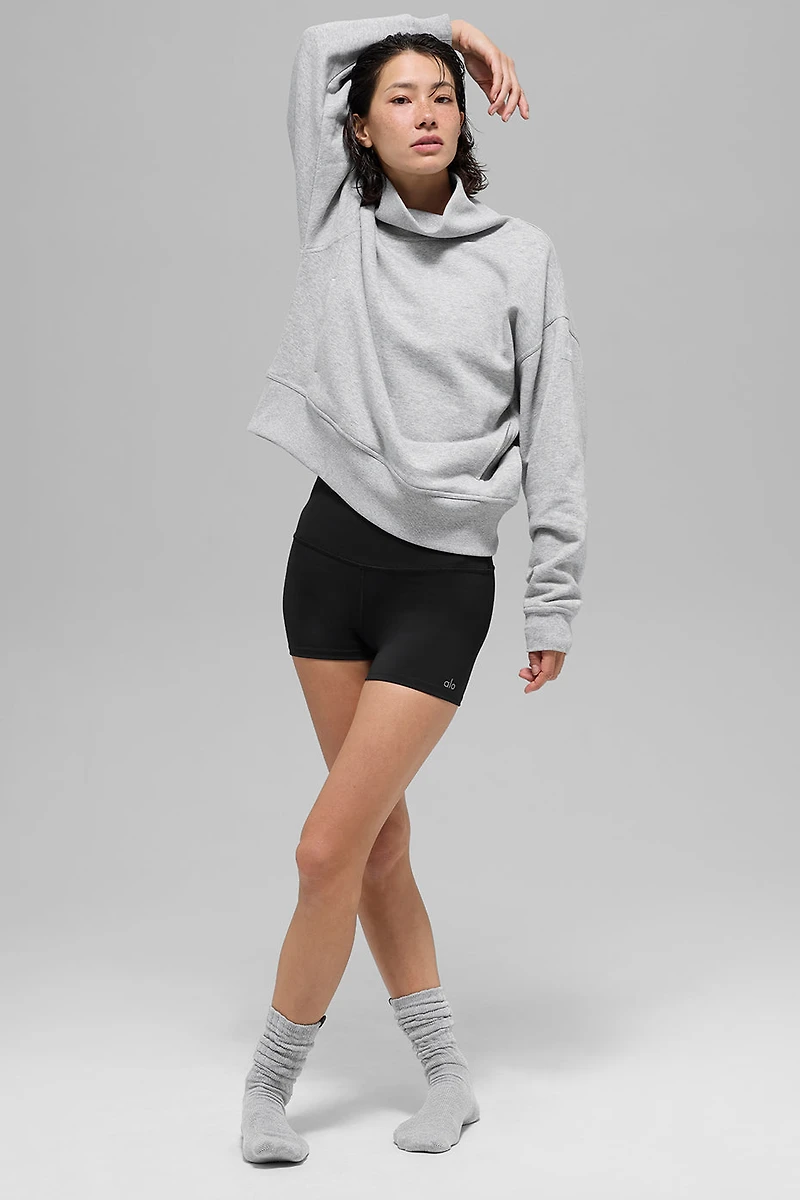 Hazy Mock Neck Pullover