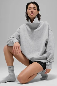 Hazy Mock Neck Pullover