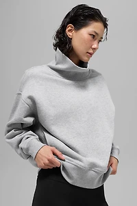 Hazy Mock Neck Pullover
