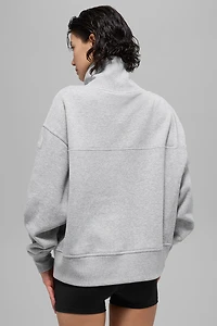 Hazy Mock Neck Pullover