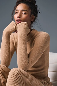Snuggle Up Sweater Long Sleeve - Toasted Almond