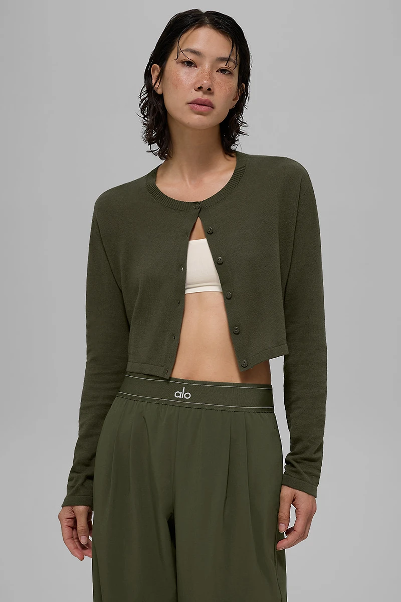 Supernatural Sweater Cardigan - Green Olive