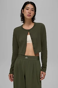 Supernatural Sweater Cardigan - Green Olive