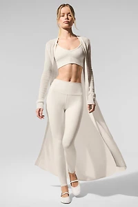 Sheer Cashmere Long Cardigan - Ivory