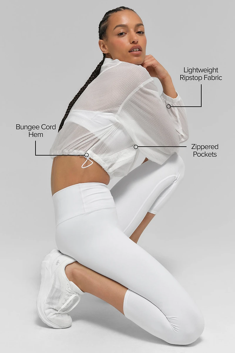 Game Time Full Zip Jacket - White