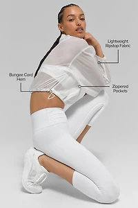 Game Time Full Zip Jacket - White