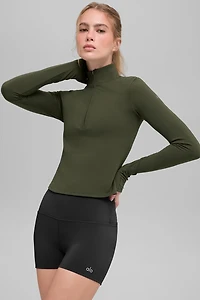 ALO Softsculpt Precision 1/4 Zip Long Sleeve