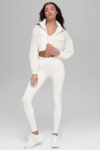 Cropped Playmaker Jacket - Ivory