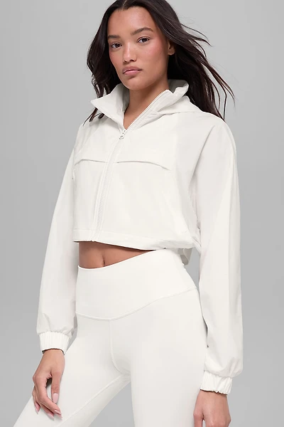 Cropped Playmaker Jacket - Ivory