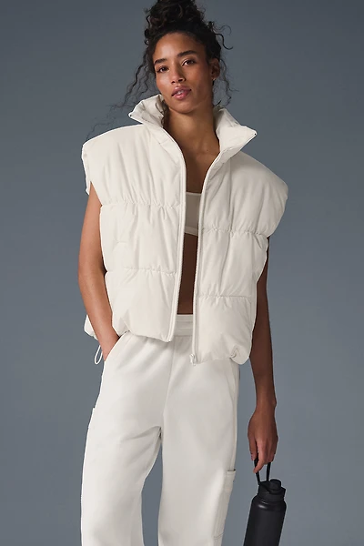 Incline Puffer Vest - Ivory