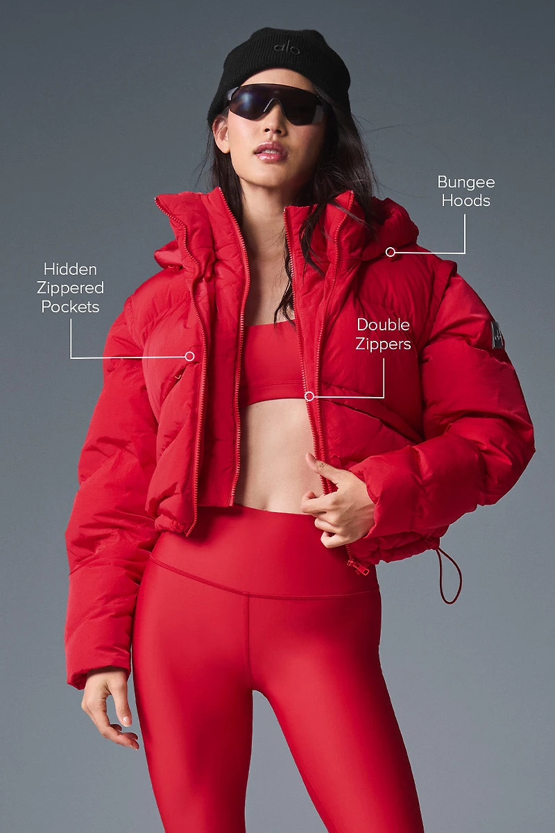 Glacier Puffer - Bold Red