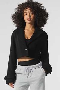 Wool Cropped Metro Trench