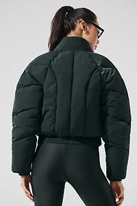 Stargazing Puffer - Charcoal Green